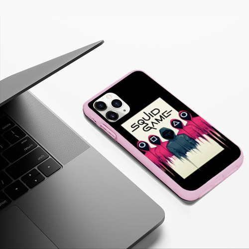 Чехол для iPhone 11 Pro Max матовый с принтом Игра в кальмара Отряд стражей и злодей, фото #5