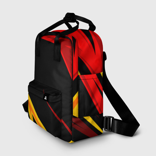 Женский рюкзак 3D с принтом Уникальные линии, фото на моделе #1