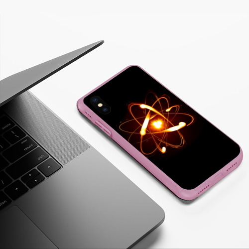 Чехол для iPhone XS Max матовый с принтом Атом, фото #5
