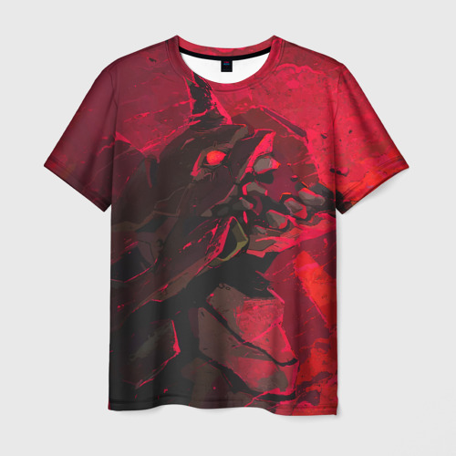 Мужская футболка 3D с принтом Evangelion | Eva 01, вид спереди #2