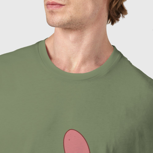 Мужская футболка хлопок с принтом Evil Patrick, злой Патрик, фото #4