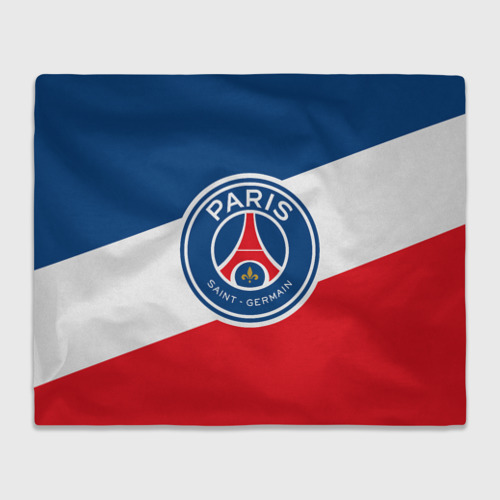 Плед 3D с принтом Paris Saint-Germain FC, вид спереди #2