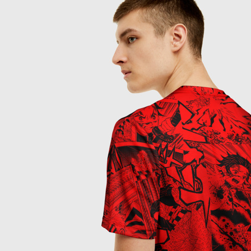 Мужская 3D футболка с принтом Иноске, Клинок, рассекающий демонов, вид сзади #2