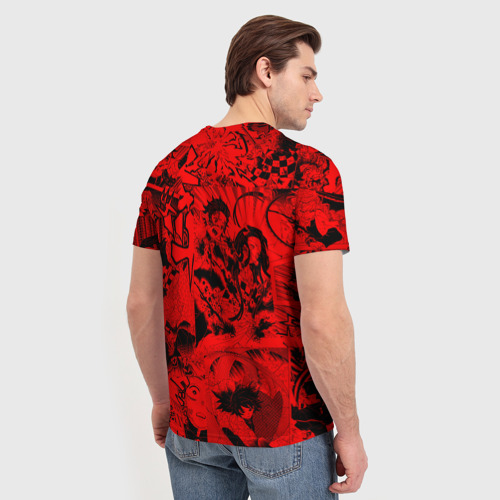 Мужская футболка 3D с принтом Иноске, Клинок, рассекающий демонов, вид сзади #2