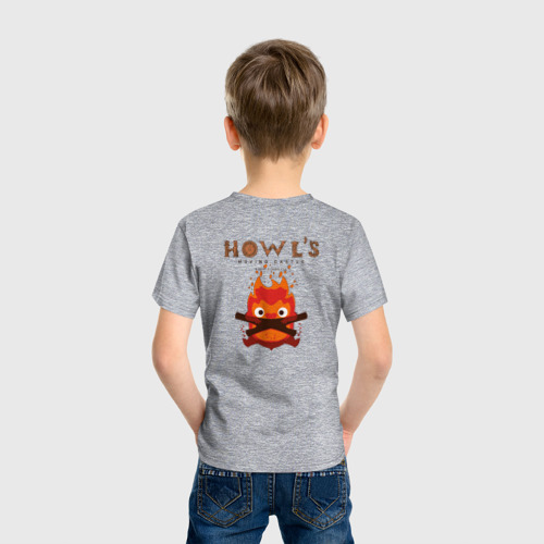 Детская футболка хлопок с принтом TurnipHead, вид сзади #2