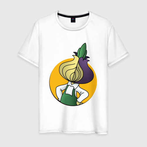 Мужская футболка хлопок с принтом Чиполлино Tor, вид спереди #2