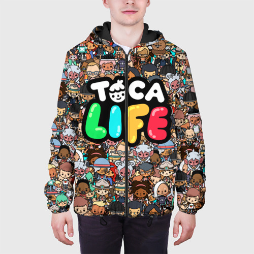 Мужская куртка 3D с принтом Toca Boca game | Тока бока, вид сбоку #3