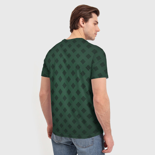 Мужская 3D футболка с принтом ФК Краснодар арт, вид сзади #2