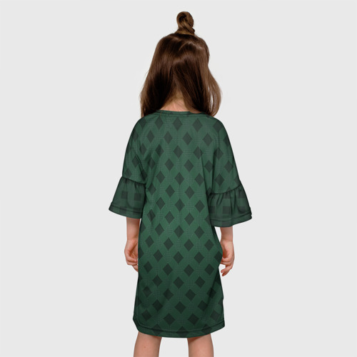 Детское платье 3D с принтом ФК Краснодар, вид сзади #2