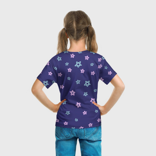 Детская 3D футболка с принтом Dj Luni, вид сзади #2
