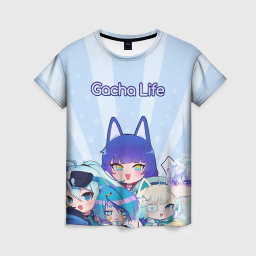 Женская футболка 3D с принтом Gacha Club Character, вид спереди #2