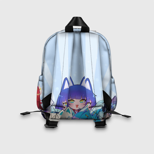 Детский рюкзак 3D с принтом Gacha Club Character, вид сзади #2
