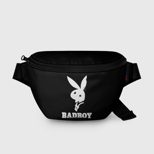 Поясная сумка 3D с принтом Bad boy кролик нефор, вид спереди #2