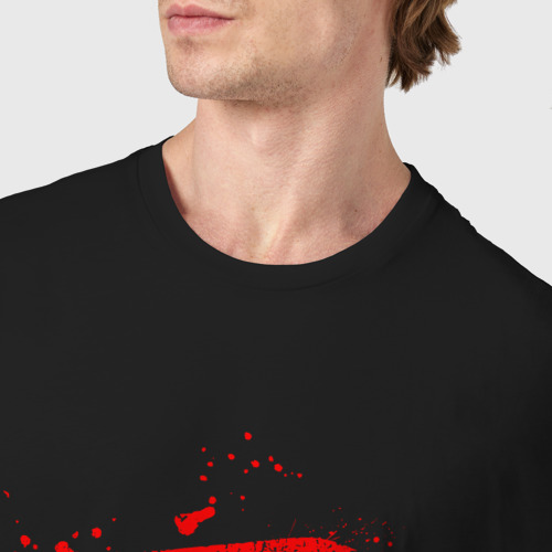 Мужская футболка хлопок с принтом Sekiro Shadow Die twice символ смерти, фото #4