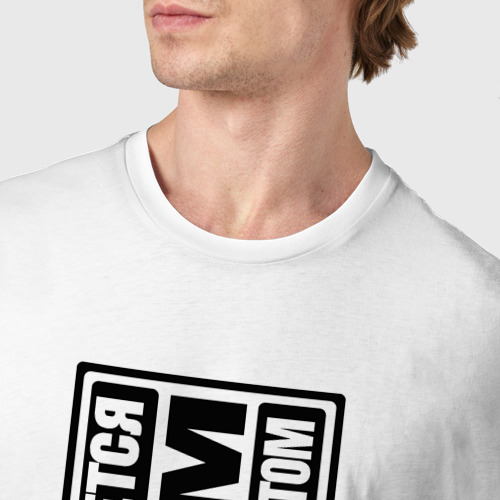 Мужская футболка хлопок с принтом Mas-One, фото #4