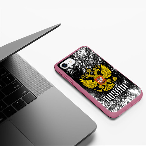 Чехол для iPhone 7/8 матовый с принтом Russia, фото #5