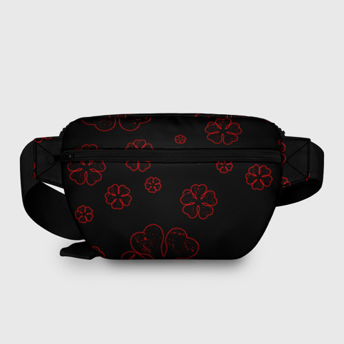 Поясная сумка 3D с принтом Чёрный клевер: Black clover, вид сзади #1