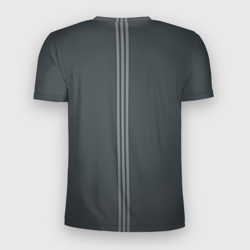 Мужская футболка 3D Slim с принтом Герб Российской Федерации, вид сзади #1