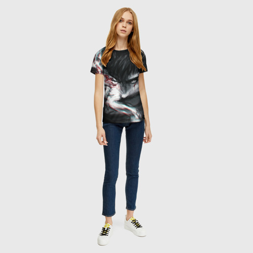 Женская футболка 3D с принтом BERSERK | БЕРСЕРК ГАТС, вид сбоку #3
