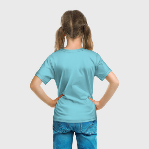 Детская 3D футболка с принтом Toca Boca | Тока бока персонажи из игры, вид сзади #2