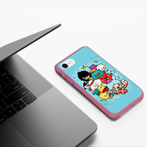 Чехол для iPhone 7/8 матовый с принтом Toca Boca | Тока бока персонажи из игры, фото #5