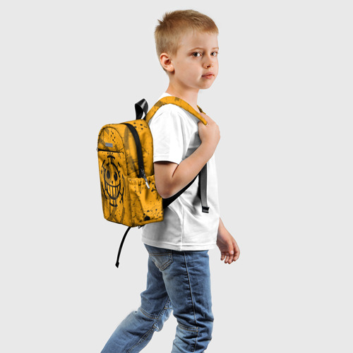 Детский рюкзак 3D с принтом ONE PIECE ПИРАТЫ / ЛОГО, вид сзади #1