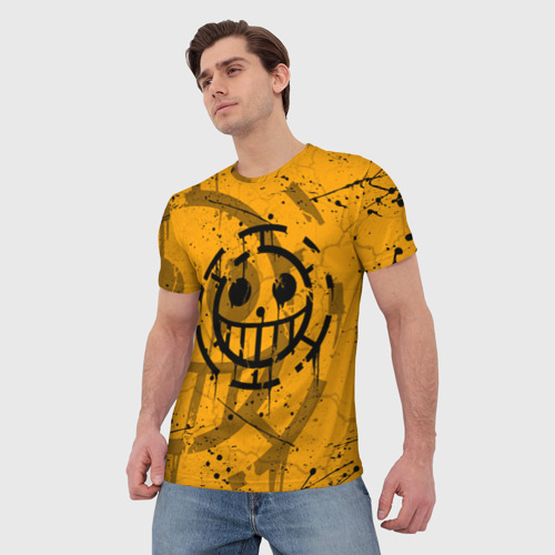 Мужская 3D футболка с принтом ONE PIECE ПИРАТЫ / ЛОГО, фото на моделе #1