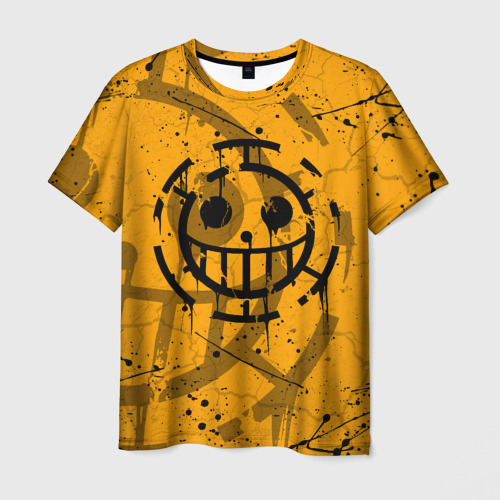 Мужская 3D футболка с принтом ONE PIECE ПИРАТЫ / ЛОГО, вид спереди #2