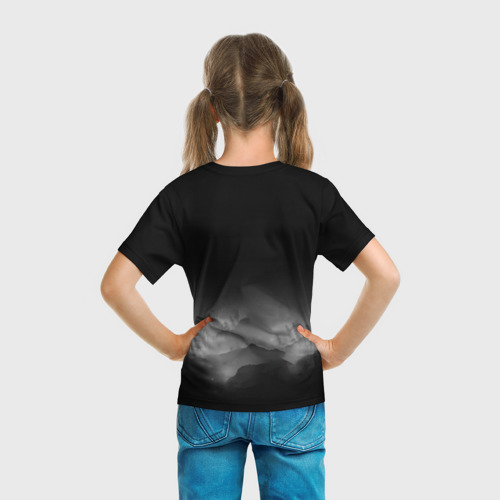 Детская футболка 3D с принтом Работяга из Раста, вид сзади #2