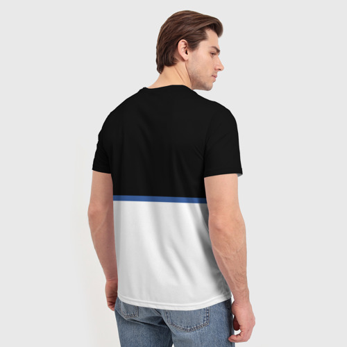Мужская футболка 3D с принтом Subaru Два цвета, вид сзади #2