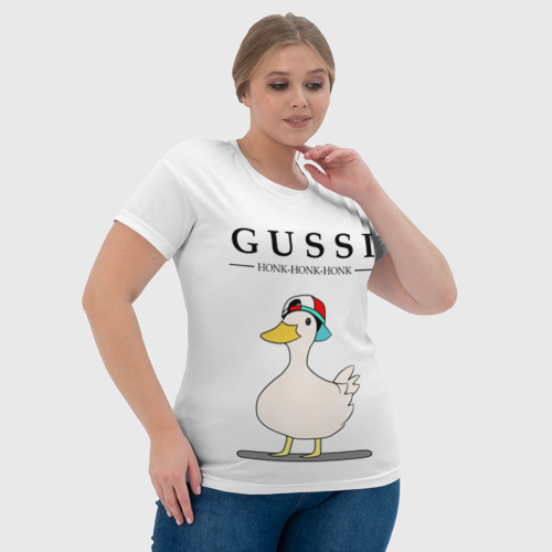Женская футболка 3D с принтом GUSSI | HONK BABY, фото #4