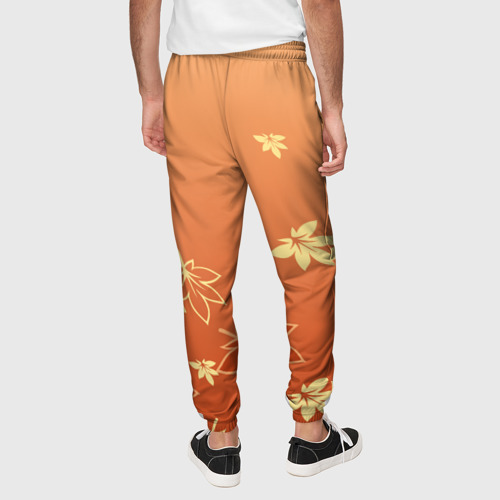 Мужские брюки 3D с принтом КАДЗУХА | KAZUHA | КРАСНЫЙ КЛЕН, вид сзади #2