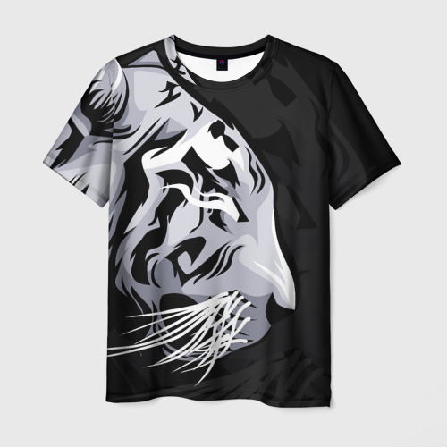 Мужская футболка 3D с принтом 2022 Год тигра, вид спереди #2