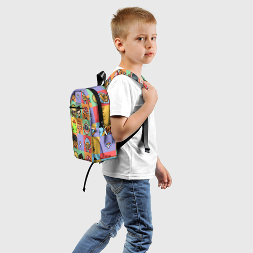 Детский рюкзак 3D с принтом TOCA BOCA WORLD HERO, вид сзади #1