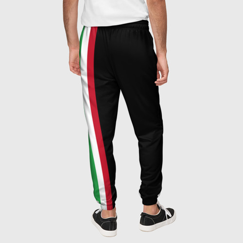 Мужские брюки 3D с принтом DUCATI MOTOCYCLE ITALY LINE, вид сзади #2
