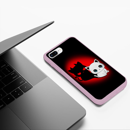 Чехол для iPhone 7Plus/8 Plus матовый с принтом КОТИК ДЬЯВОЛ / KITTY DEVIL, фото #5
