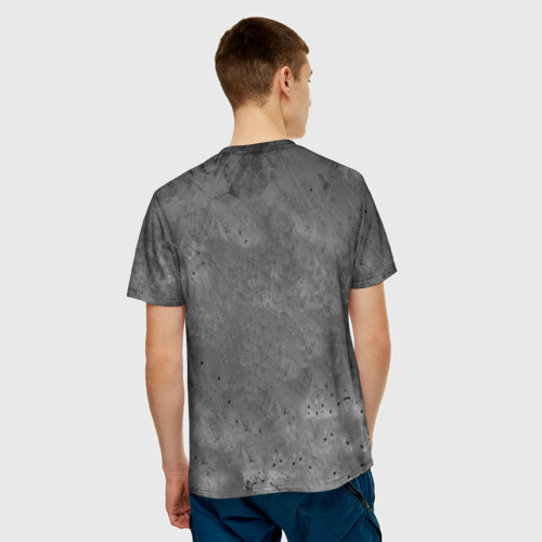 Мужская 3D футболка с принтом MIX FIGHT, вид сзади #2