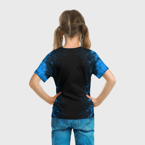 Детская 3D футболка с принтом POPPY PLAYTIME | ХАГГИ ВАГГИ | ПОППИ ПЛЕЙТАЙМ, вид сзади #2