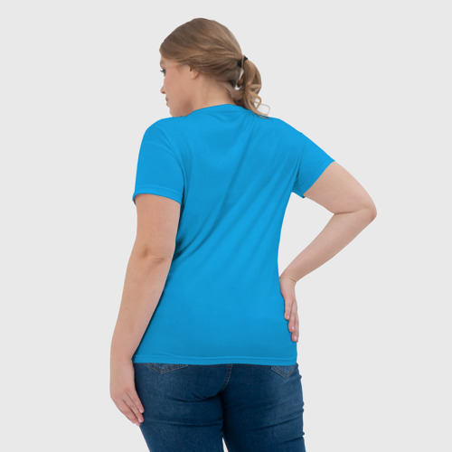Женская футболка 3D с принтом Дайте танк Киса, вид сзади #2