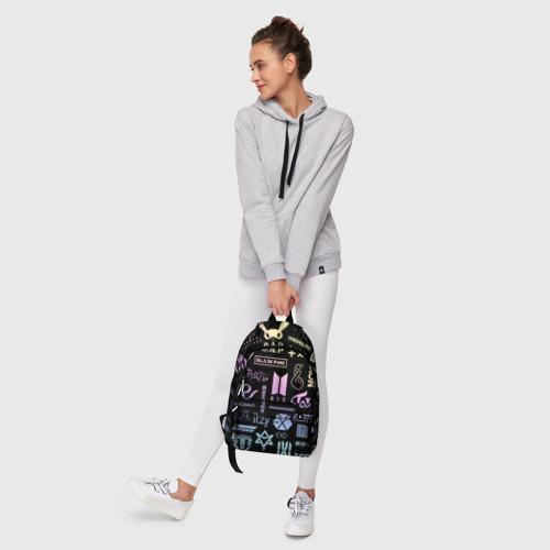 Рюкзак 3D с принтом K-pop лого исполнителей, фото #6