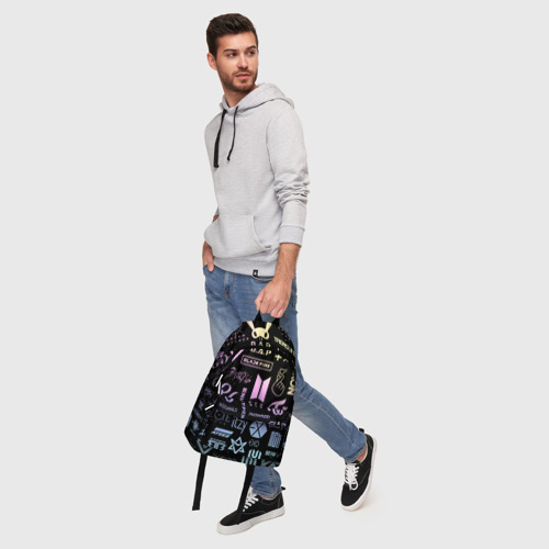 Рюкзак 3D с принтом K-pop лого исполнителей, фото #5