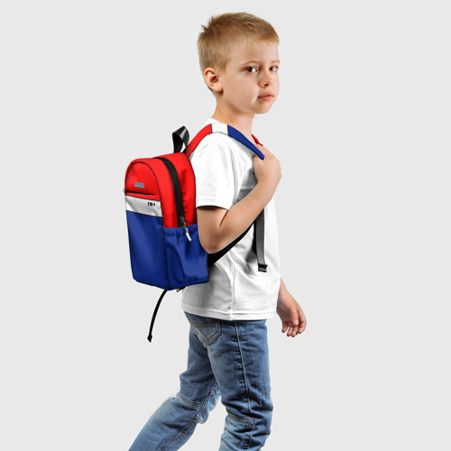 Детский рюкзак 3D с принтом В стиле 90х (FIRM), вид сзади #1