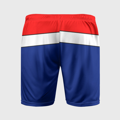 Мужские шорты спортивные с принтом В стиле 90х (FIRM), вид сзади #1