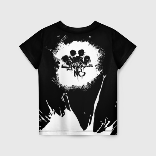 Детская футболка 3D с принтом Noize MC / Нойз МС, вид сзади #1