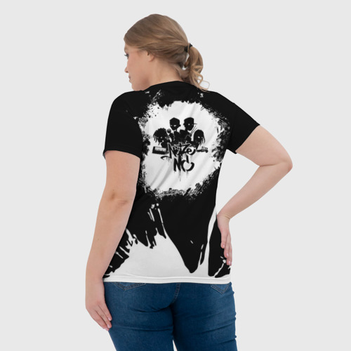 Женская футболка 3D с принтом Noize MC / Нойз МС, вид сзади #2