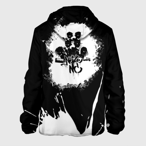 Мужская куртка 3D с принтом Noize MC / Нойз МС, вид сзади #1