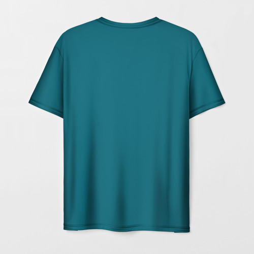 Мужская 3D футболка с принтом Многозаал Арт, вид сзади #1
