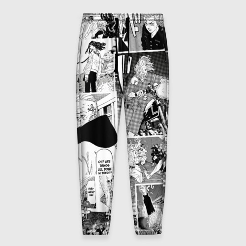 Мужские брюки 3D с принтом Токийские мстители манга, вид спереди #2