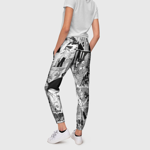 Женские брюки 3D с принтом Токийские мстители манга, вид сзади #2