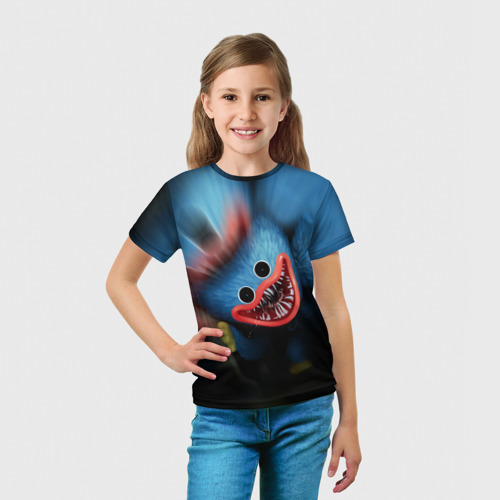 Детская 3D футболка с принтом ХАГИ ВАГИ, Я ТЕБЯ ПОЙМАЛ, вид сбоку #3